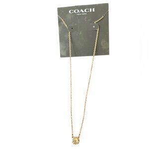 Coach Gold-Tone Pendant Necklace